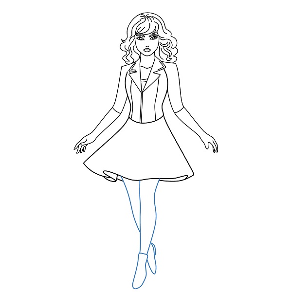 Hướng dẫn vẽ Taylor Swift sang trọng. - Bước 10