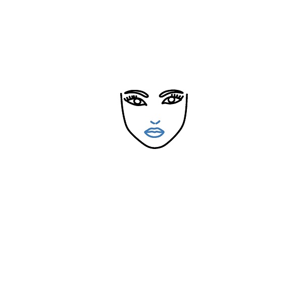 Hướng dẫn vẽ Taylor Swift sang trọng. - Bước 3