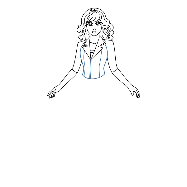 Hướng dẫn vẽ Taylor Swift sang trọng. - Bước 8