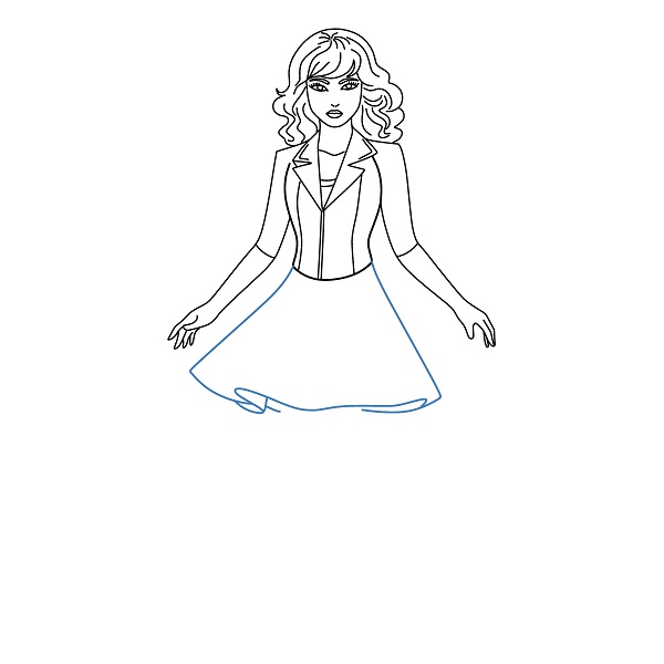 Hướng dẫn vẽ Taylor Swift sang trọng. - Bước 9