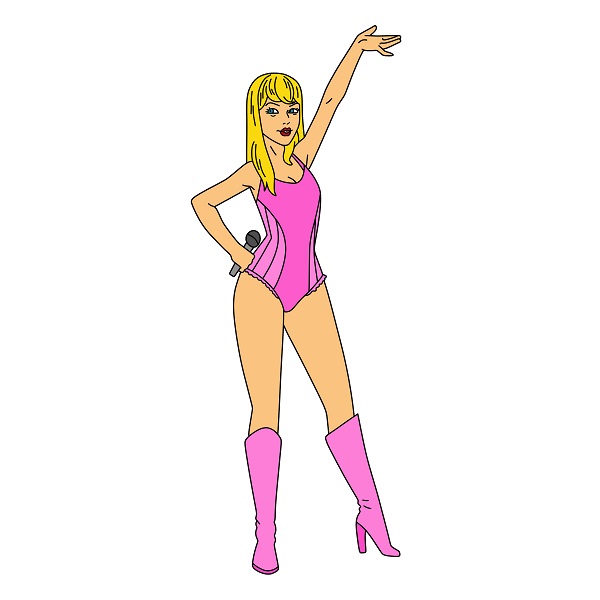 Hướng dẫn vẽ Taylor Swift xinh đẹp.