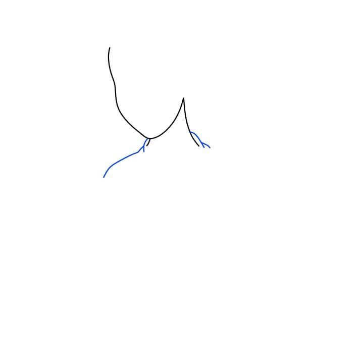 Hướng dẫn vẽ dễ dàng : công chúa Belle đang cầm cuốn sách - Bước 2