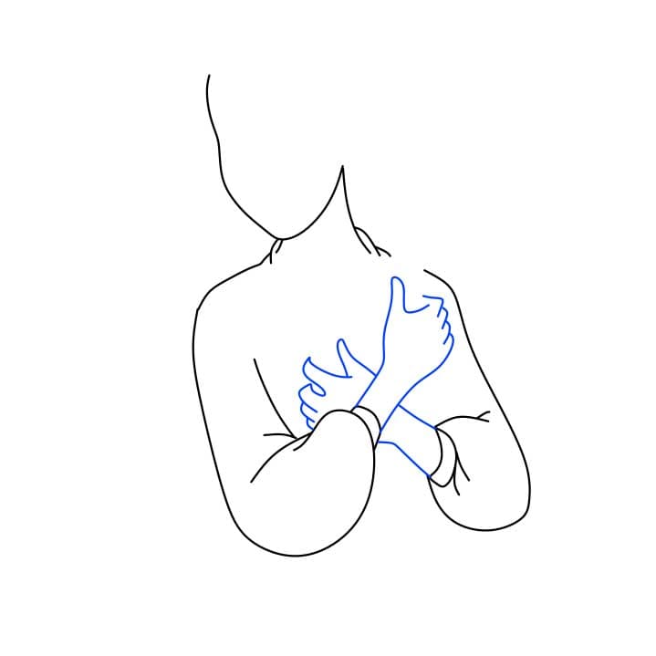 Hướng dẫn vẽ dễ dàng : công chúa Belle đang cầm cuốn sách - Bước 3