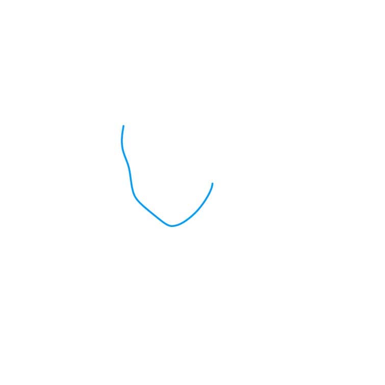 Hướng dẫn vẽ công chúa Belle xinh đẹp cho bé - Bước 1