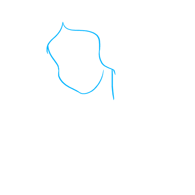 Hướng dẫn cách vẽ bạch tuyết đơn giản cho bé - Bước 1