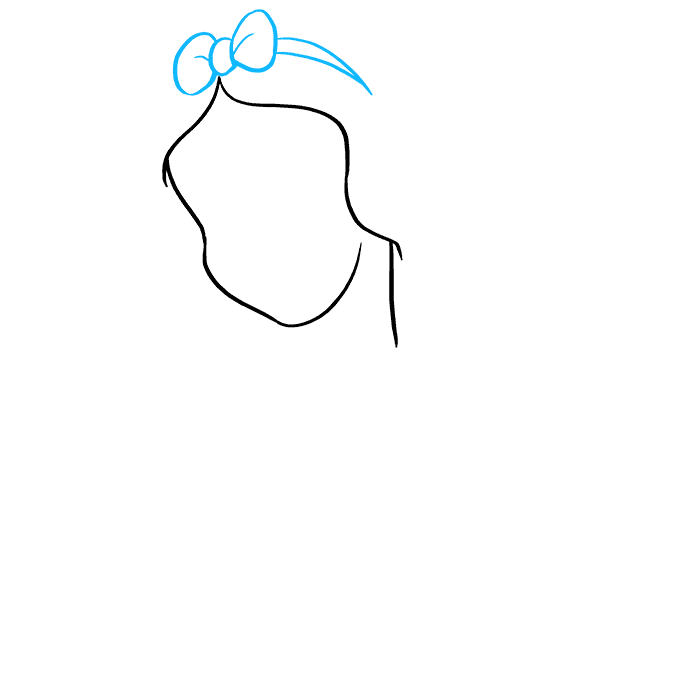 Hướng dẫn cách vẽ bạch tuyết đơn giản cho bé - Bước 2