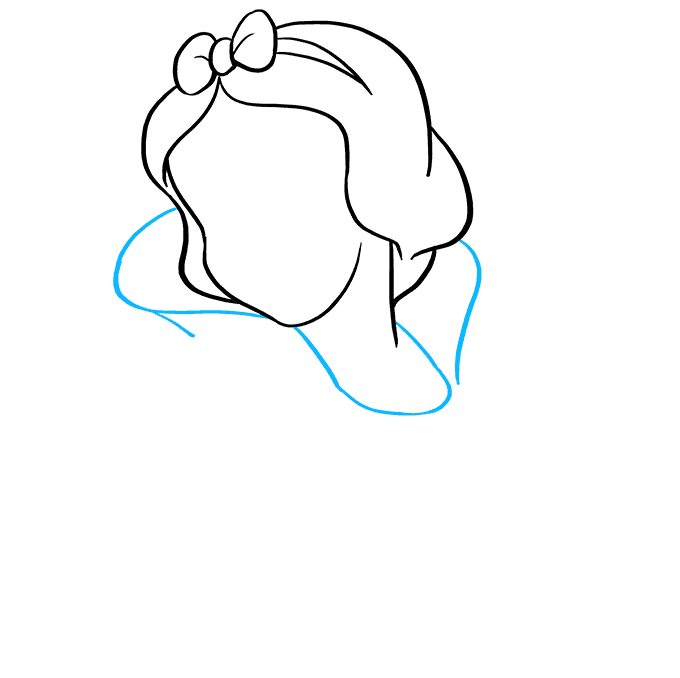 Hướng dẫn cách vẽ bạch tuyết đơn giản cho bé - Bước 4