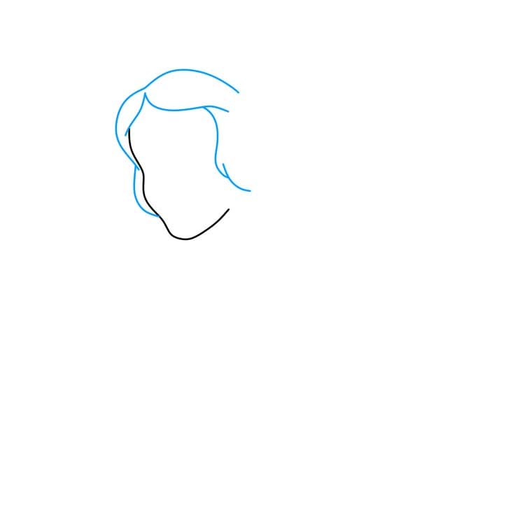 Hướng dẫn vẽ dễ dàng : công chúa bạch tuyết - Bước 2