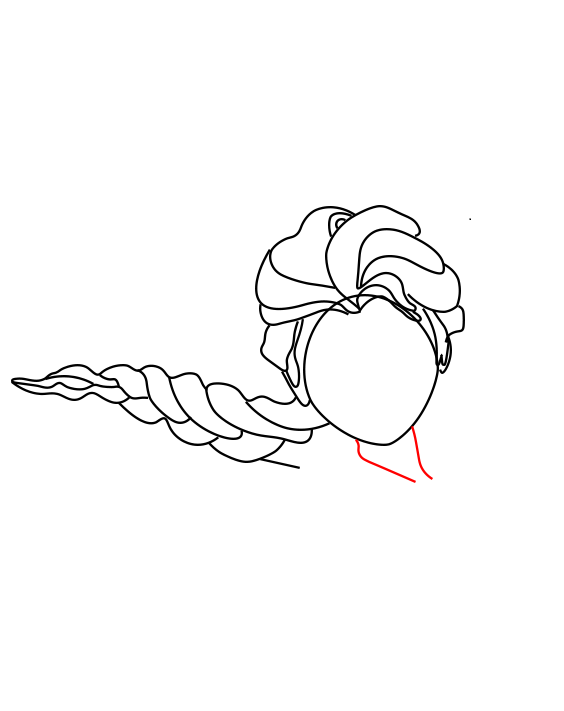 Hướng dẫn cách vẽ công chúa elsa siêu dễ thương và xinh đẹp cho bé - Bước 4