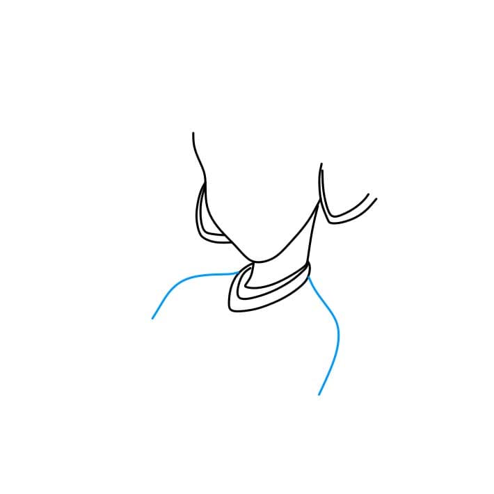 Hướng dẫn cách vẽ công chúa Jasmine chi tiết từng bước cho bé - Bước 2