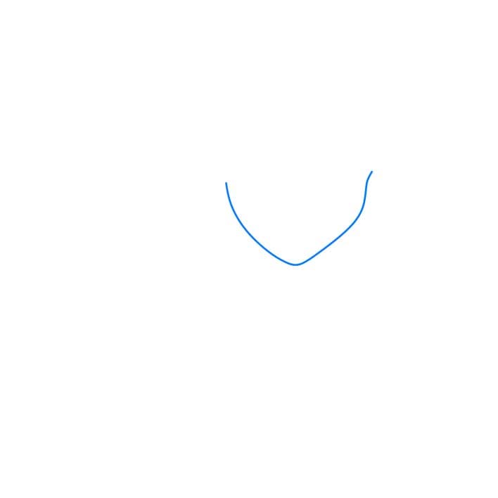 Hướng dẫn cách vẽ công chúa tóc mây đơn giản - Bước 1