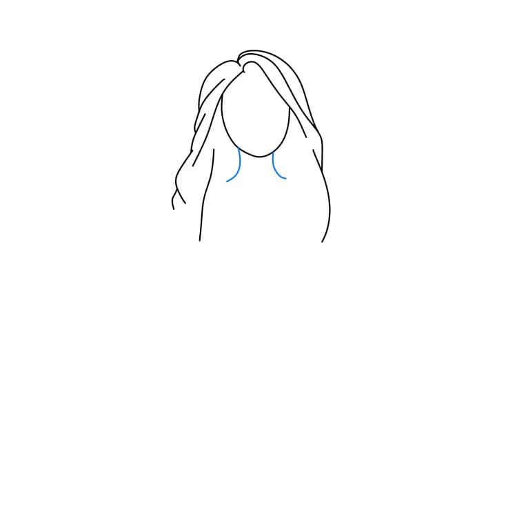 Hướng dẫn cách vẽ công chúa tóc mây đang cầm chiếc chảo - Bước 3