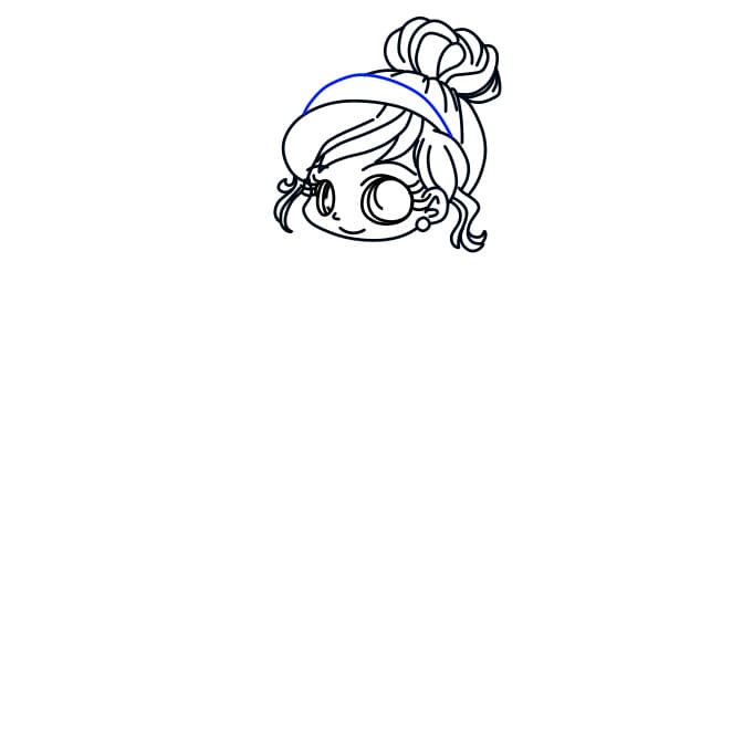 Hướng dẫn vẽ nàng lọ lem xinh xắn - Bước 5