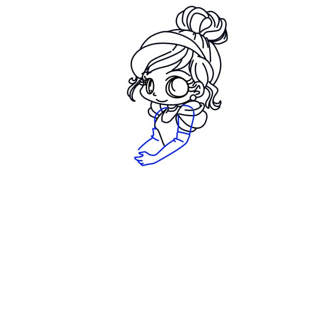 Hướng dẫn vẽ nàng lọ lem xinh xắn - Bước 8