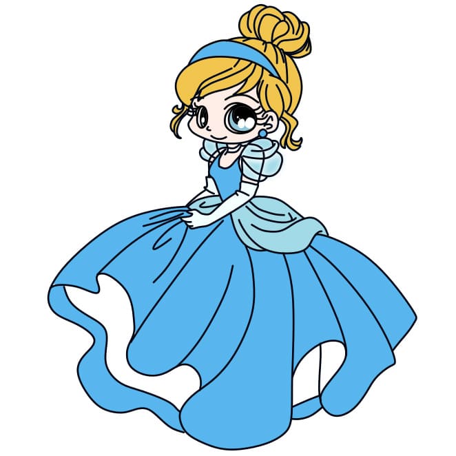 Hướng dẫn vẽ nàng lọ lem xinh xắn