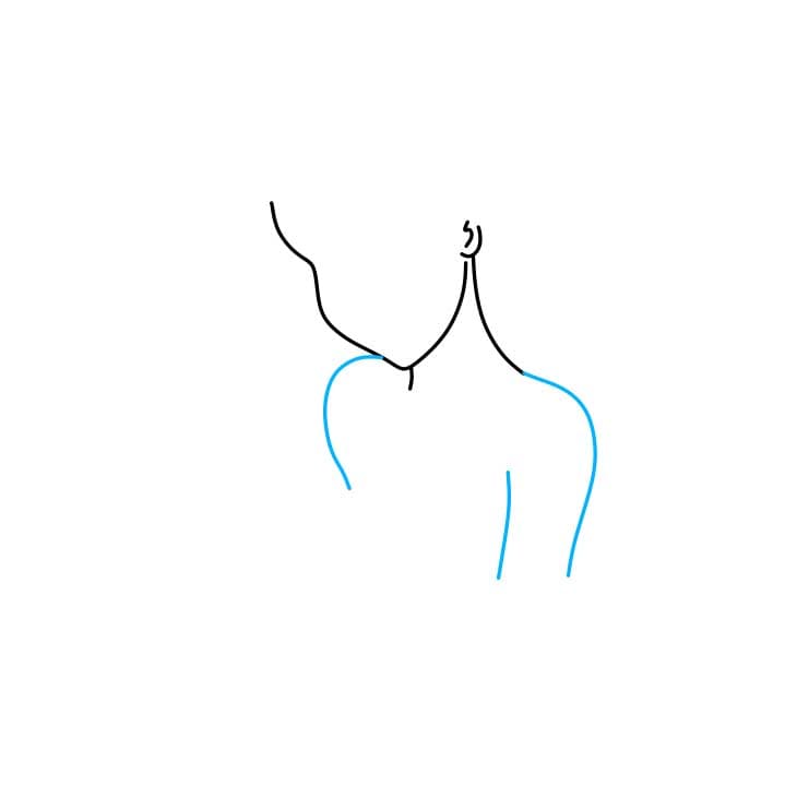 Hướng dẫn vẽ dễ dàng : nàng tiên cá Ariel - Bước 2