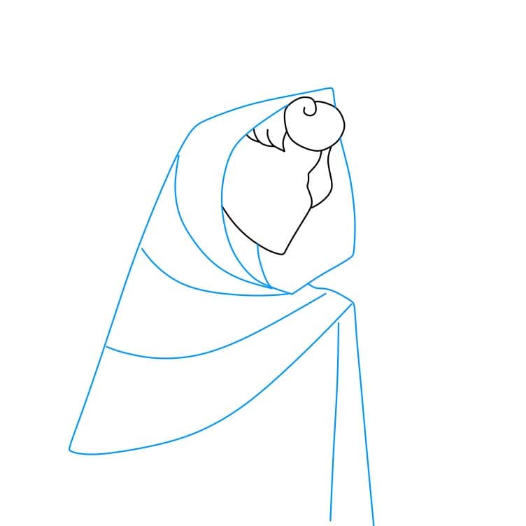 Hướng dẫn vẽ dễ dàng : công chúa Aurora - Bước 2