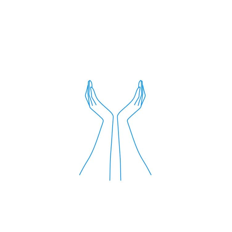 Hướng dẫn cách vẽ công chúa Aurora đang chống cằm - Bước 1