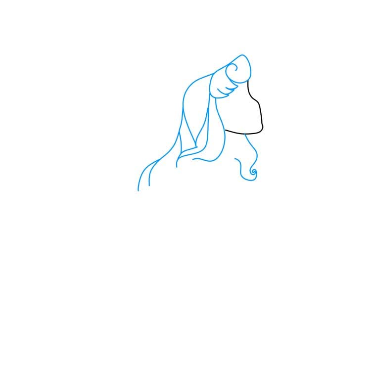 Hướng dẫn vẽ công chúa Briar Rose dễ thương - Bước 2