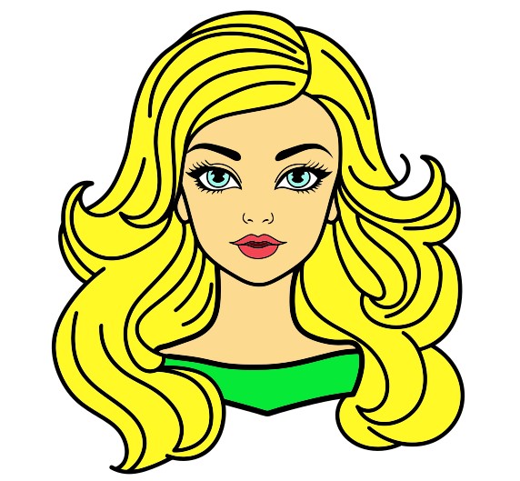 Hướng dẫn vẽ đầu của Barbie