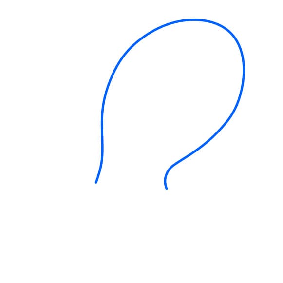 Hướng dẫn vẽ chú bạch tuộc đang tức giận - Bước 1