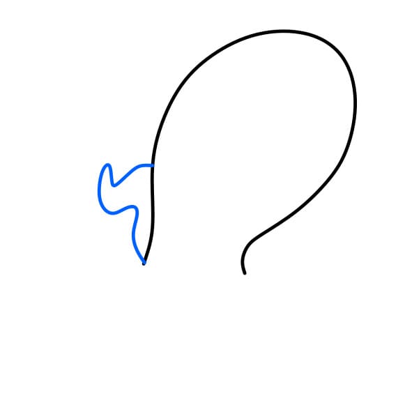 Hướng dẫn vẽ chú bạch tuộc đang tức giận - Bước 2