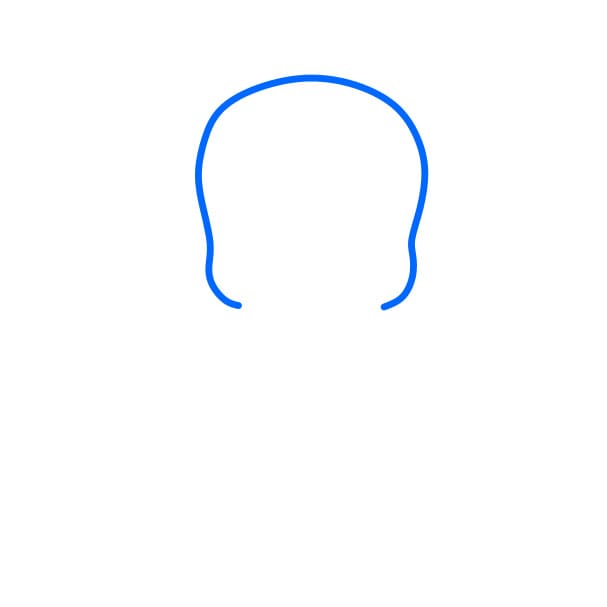 Hướng dẫn vẽ chú bạch tuộc làm đầu bếp - Bước 1