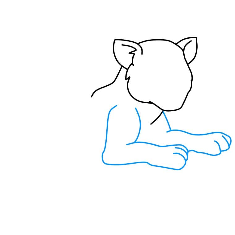 Hướng dẫn cách vẽ báo đốm đơn giản và đẹp cho bé - Bước 3