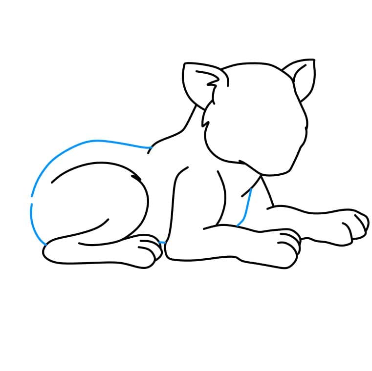 Hướng dẫn cách vẽ báo đốm đơn giản và đẹp cho bé - Bước 4