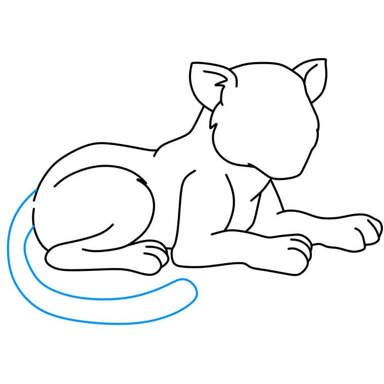 Hướng dẫn cách vẽ báo đốm đơn giản và đẹp cho bé - Bước 5