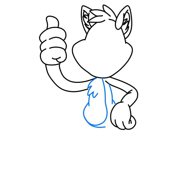 Hướng dẫn cách vẽ báo đốm đang cười vui vẻ - Bước 4