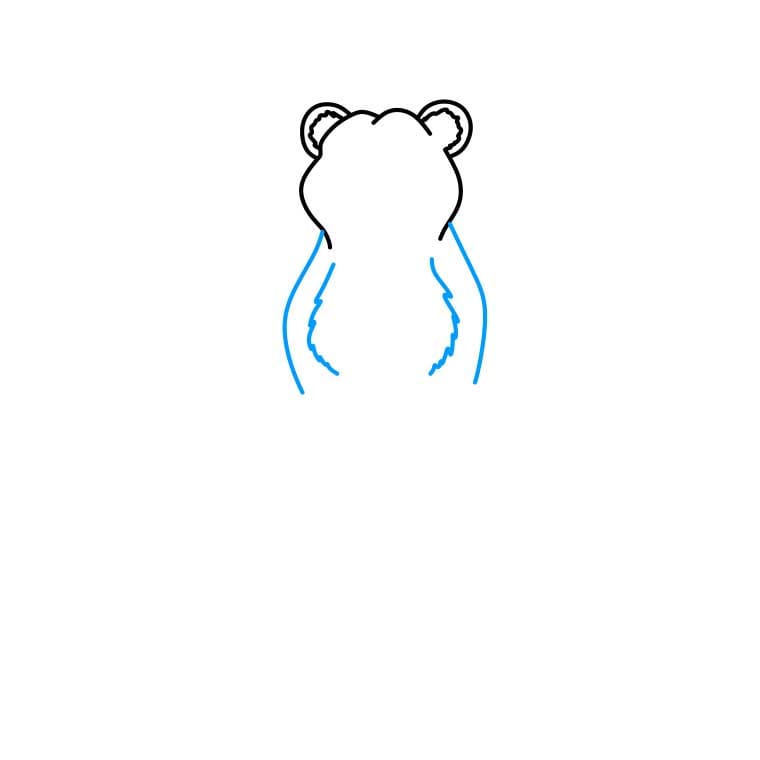 Hướng dẫn cách vẽ báo đốm đơn giản và đẹp cho bé - Bước 2