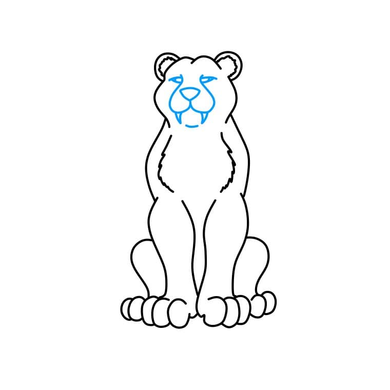 Hướng dẫn cách vẽ báo đốm đơn giản và đẹp cho bé - Bước 4