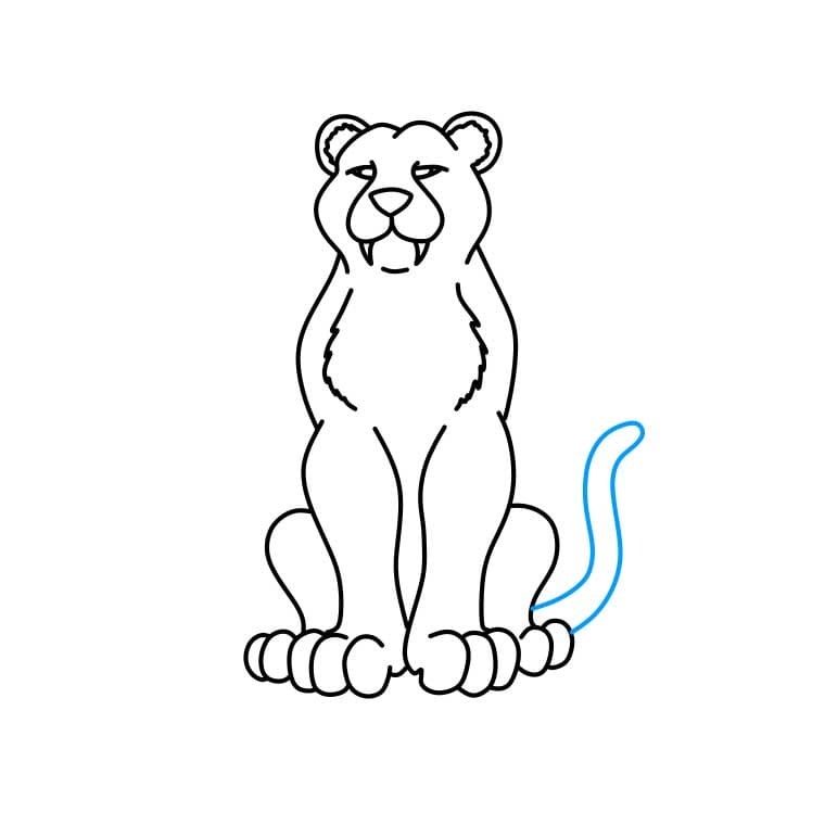 Hướng dẫn cách vẽ báo đốm đơn giản và đẹp cho bé - Bước 5