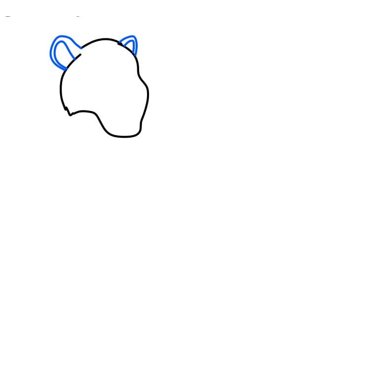 Hướng dẫn cách vẽ báo đốm đơn giản và đẹp cho bé - Bước 2