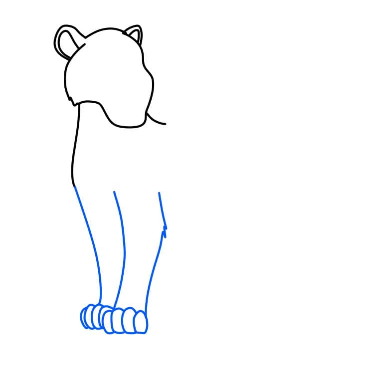 Hướng dẫn cách vẽ báo đốm đơn giản và đẹp cho bé - Bước 3