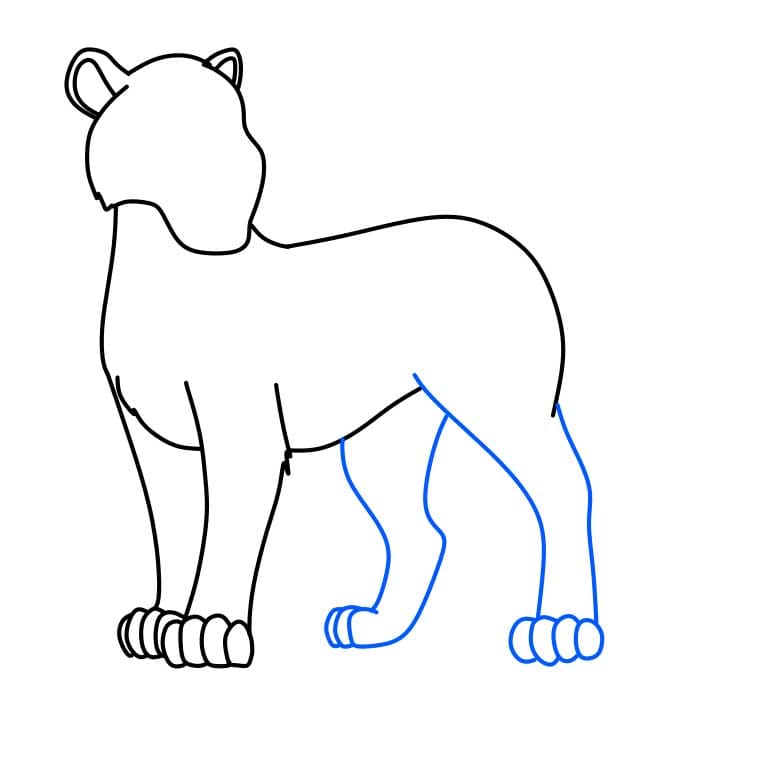 Hướng dẫn cách vẽ báo đốm đơn giản và đẹp cho bé - Bước 5