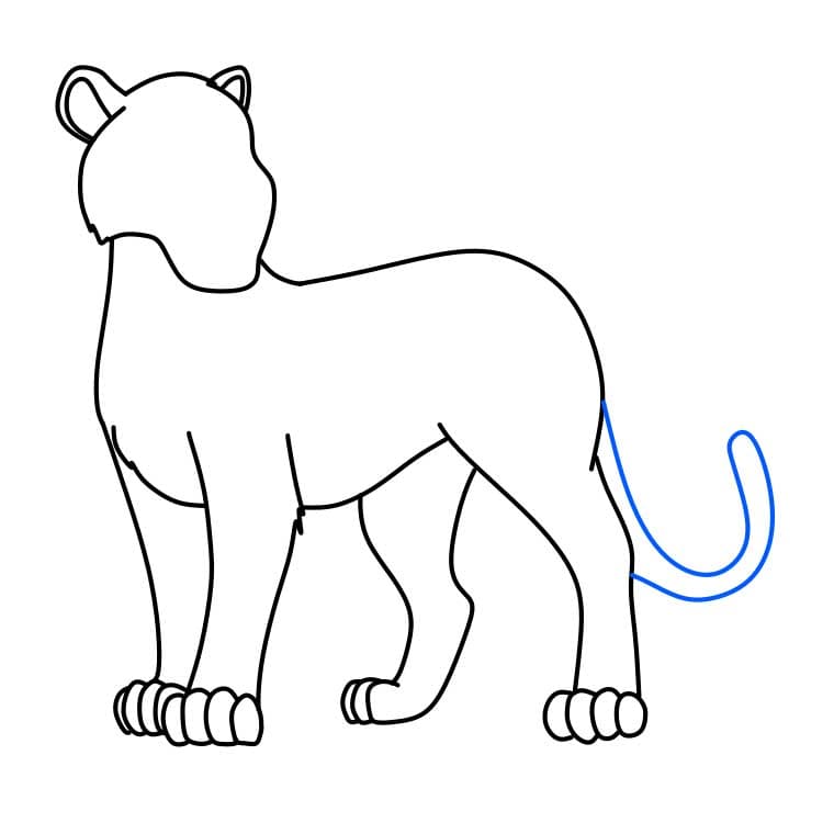 Hướng dẫn cách vẽ báo đốm đơn giản và đẹp cho bé - Bước 6