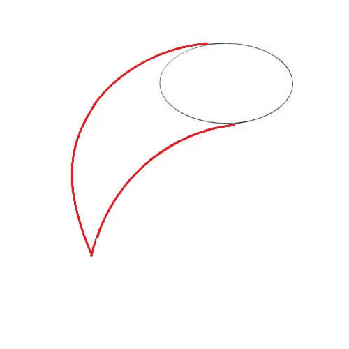 Hướng dẫn cách vẽ cá heo ngộ nghĩnh và thật đẹp cho bé - Bước 2