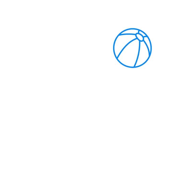 Hướng dẫn cách vẽ cá heo chi tiết từng bước cho bé - Bước 1