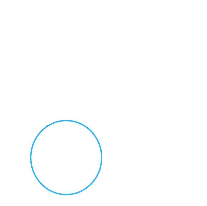 Hướng dẫn cách vẽ cá koi từng bước chi tiết thật đẹp cho bé - Bước 1