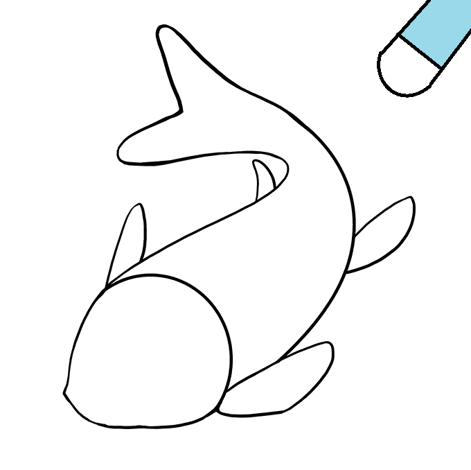 Hướng dẫn cách vẽ cá koi từng bước chi tiết thật đẹp cho bé - Bước 6