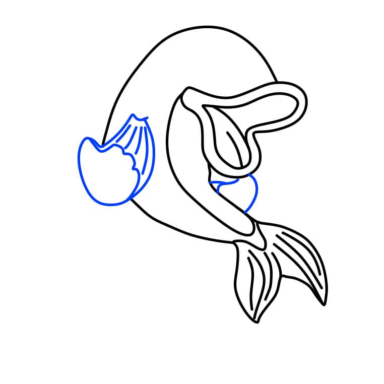 Hướng dẫn vẽ chú cá Koi vui nhộn - Bước 5