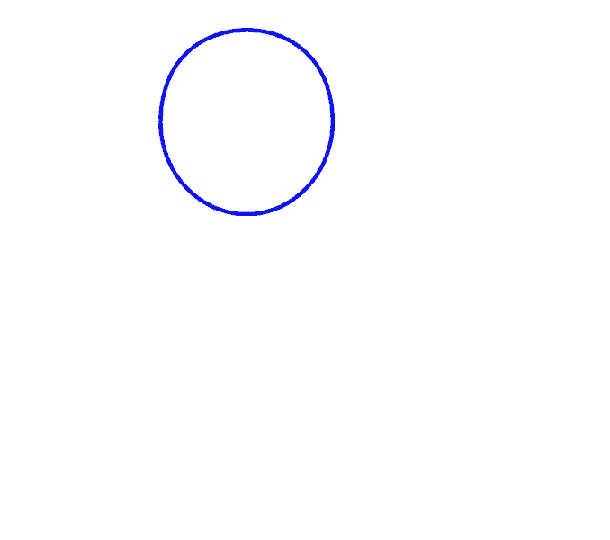 Hướng dẫn cách vẽ con cá mập đơn giản cho bé - Bước 1