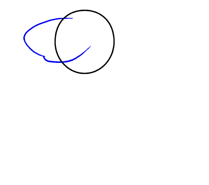 Hướng dẫn cách vẽ con cá mập đơn giản cho bé - Bước 2