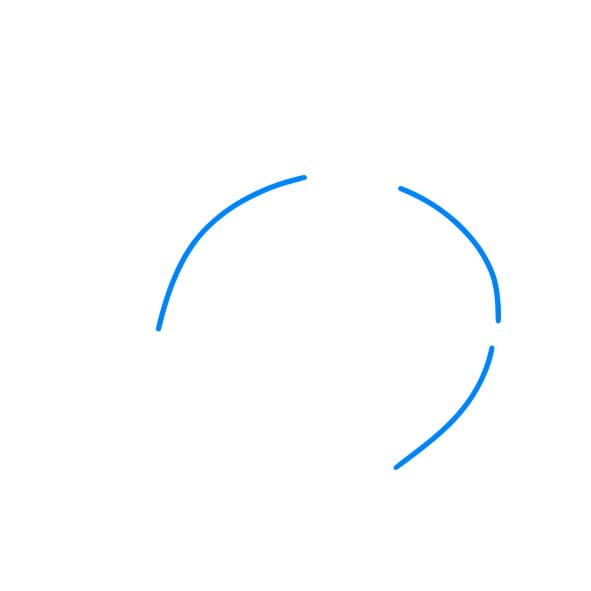 Hướng dẫn vẽ con cá mập đẹp - Bước 1