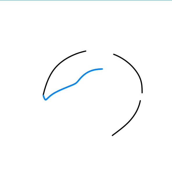 Hướng dẫn vẽ con cá mập đẹp - Bước 2