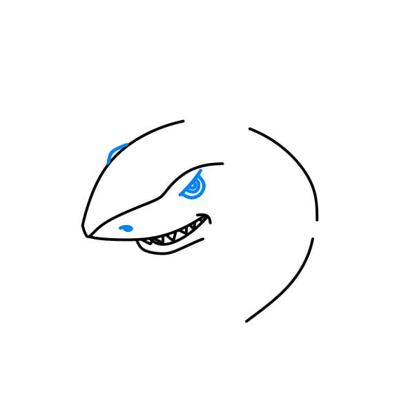 Hướng dẫn vẽ con cá mập đẹp - Bước 4