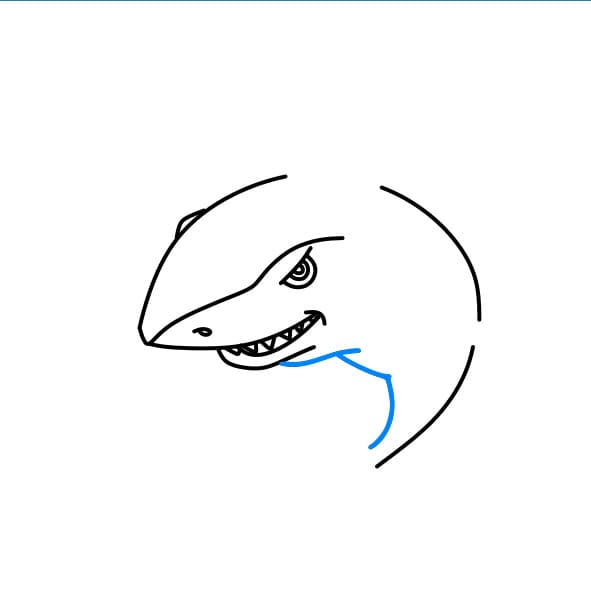 Hướng dẫn vẽ con cá mập đẹp - Bước 5