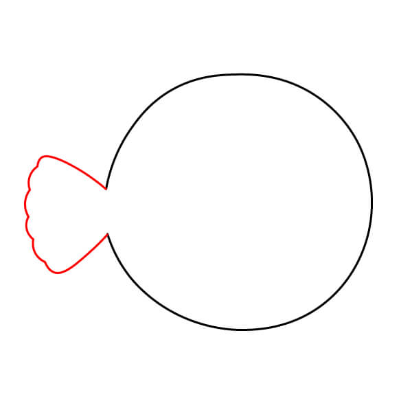 Vẽ tranh cá nóc vui nhộn và đơn giản dành cho trẻ em - Thêm vây đuôi